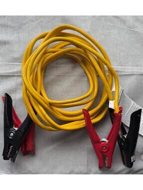 3R3 Automotive Booster Jumper Cables Heavy Duty Yellow Red Black Battery Cables